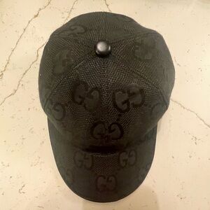 Gucci Black GG Baseball Cap